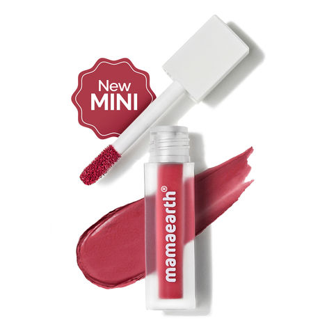 Buy Mamaearth Feather Light Liquid Matte Lipstick -06 Red Velvet 1.2 ml-Purplle