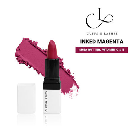 Buy Cuffs N Lashes Doodle Lips I Inked Magenta Lipstick (2 gm)-Purplle