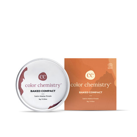 Buy Color Chemistry Baked Compact, Satin Matte Finish, Enriched with Rosehip & Green Tea - Certified Organic (9 g) Toast BC08-Purplle