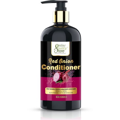 Buy Online Quality Store Red Onion Hair Conditioner - 300 ml |Conditioner for Hairs |No Parabens, Mineral Oil, Silicones, Color {Onion_conditioner_1}-Purplle