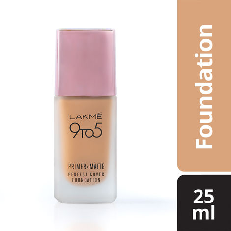 Buy Lakme 9 To 5 Primer + Matte Perfect Cover Foundation - Warm Beige W240 (25 ml)-Purplle