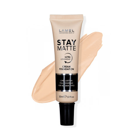 Buy Lamel Foundation Stay Matte 401-Porcelain 30ml-Purplle