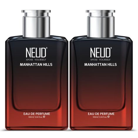 Buy NEUD Manhattan Hills Luxury Perfume for Sophisticated Men Long Lasting EDP - 2 Packs (100ml Each)-Purplle