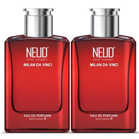 Buy NEUD Milan Da Vinci Luxury Perfume for Cosmopolitan Men Long Lasting EDP - 2 Packs (100 ml Each)-Purplle