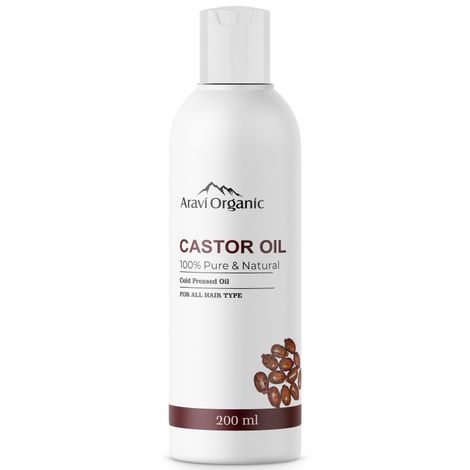 Buy Aravi Organic 100% Pure Cold Pressed Castor Carrier Oil for Skin- Hair and Nails-Purplle