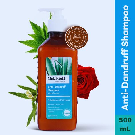 Buy Axiom Mukti Gold Anti-Dandruff Shampoo 500ml 500 gram-Purplle