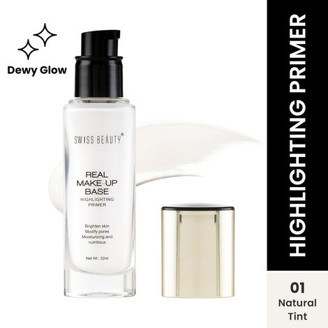 Buy Swiss Beauty Real Makeup Base Highlighting Primer - Natural-Tint (32 ml)-Purplle