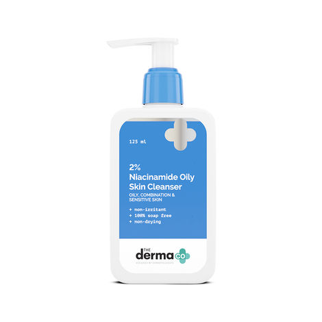 Buy The Derma Co. 2% Niacinamide Oily Skin Cleanser for Sensitive, Oily & Combination Skin 125 ml-Purplle