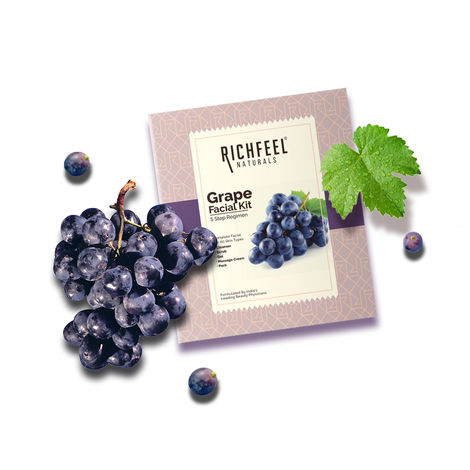 Buy Richfeel Grape Facial Kit 5x6g-Purplle