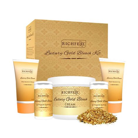 Buy Richfeel Luxury Gold Bleach Kit (320 g)-Purplle