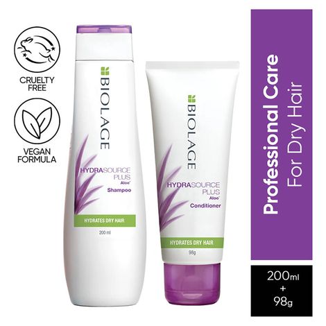 Buy Biolage Ultra Hydrasource Hydrating Shampoo + Hydrasource Conditioner | For Healthy, Long Hair (200 ml + 98 gm)-Purplle