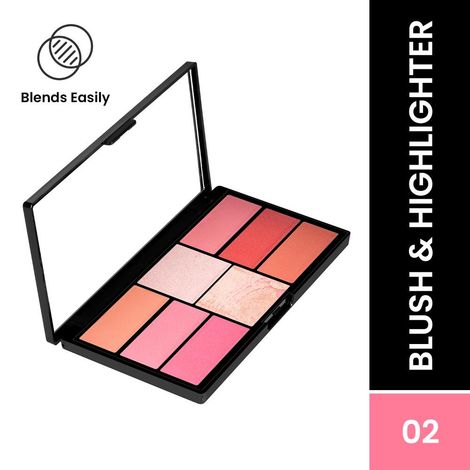 Buy Swiss Beauty Blusher and Highlighter Kit - 02 (18 gm)-Purplle