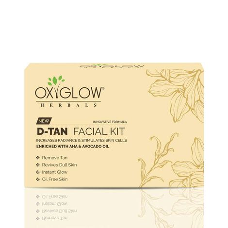Buy OxyGlow Herbals D-Tan Facial Kit,53g, Revives dull-skin, Instant Glow-Purplle