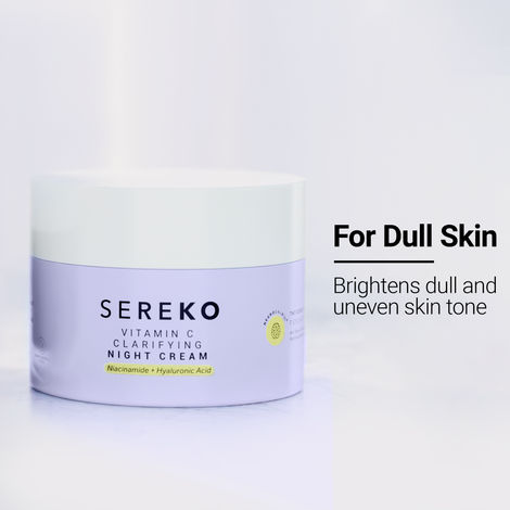 Buy SEREKO Vitamin C Clarifying Night Cream Moisturizer for Brightening & Glowing Skin for Reduces Dark Spot & Wrinkles (50 ml)-Purplle
