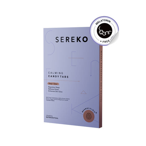 Buy SEREKO Calming Candy Tabs Supplements, Improve Quality Sleep, Reduce Stress Levels, Mood Swings & Enhance Overall Skin Health for Women & Men | Non - Addictive (10 Tabs) - 10 tablets-Purplle