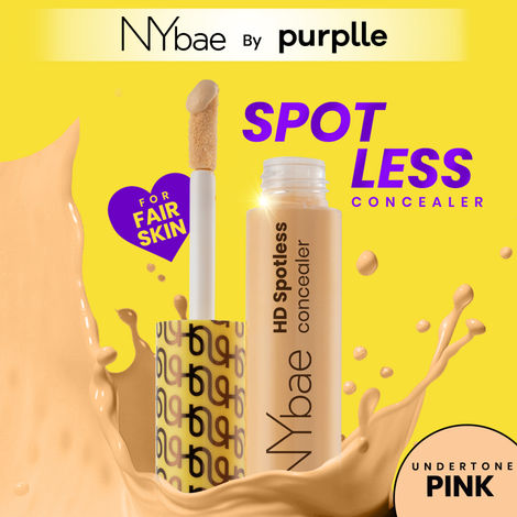 Buy NY Bae HD Spotless Concealer - Light Ivory 01 (11 gm) | Lightweight Foundation | Contour | Glowing Korean Skin | Medium Coverage | Matte Finish-Purplle