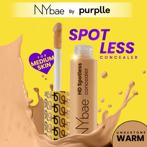Buy NY Bae HD Spotless Concealer - Caramel 07 (11 gm) | Lightweight Foundation | Contour | Glowing Korean Skin | Medium Coverage | Matte Finish-Purplle