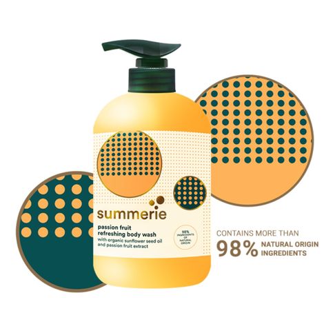 Buy Summerie Passion Fruit Refreshing Body Wash - 325ml-Purplle