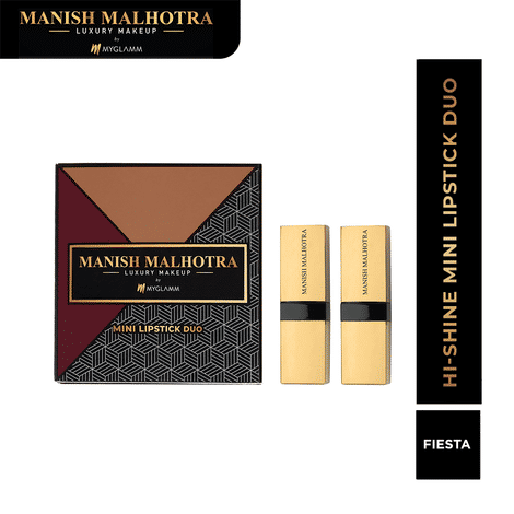Buy MyGlamm Manish Malhotra Fiesta Hi Shine Mini Lipstick SetA 3 gm-Purplle