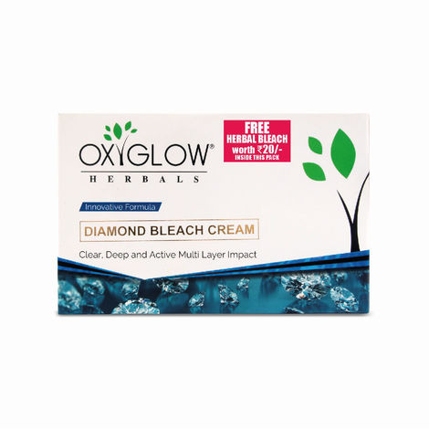 Buy OxyGlow Herbals Diamond Bleach Cream| Deep Cleanses the Skin and Gives Instant Glow| Removes Impurities Deep from Skin 50gm-Purplle