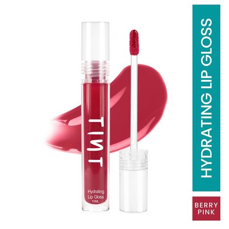 Buy Tint Cosmetics Berry Pink Lipgloss, Red, 10ml-Purplle