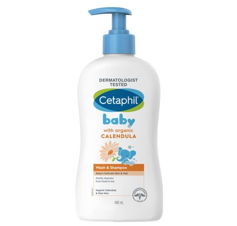 Buy Cetaphil Baby Wash & Shampoo With Organic Calendula (400 ml)-Purplle