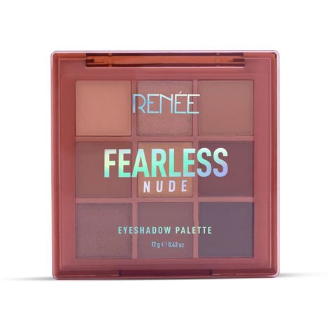 Buy RENEE Fearless Eyeshadow Palette - Nude, Highly pigmented Shades, Travel Friendly, Long Lasting, Non Creasing, Easy-to-blend & Build Up, 12 gm-Purplle