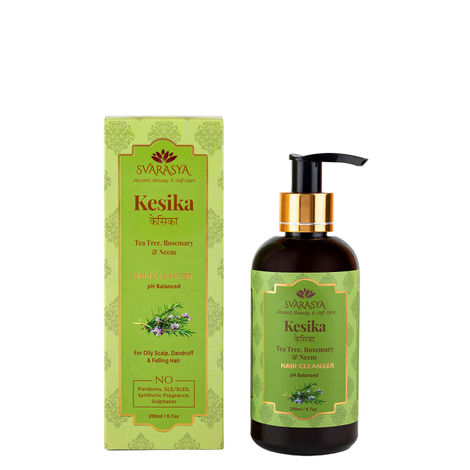 Buy Svarasya Kesika Tea Tree, Rosemary & Neem Hair Cleanser 200 ml-Purplle
