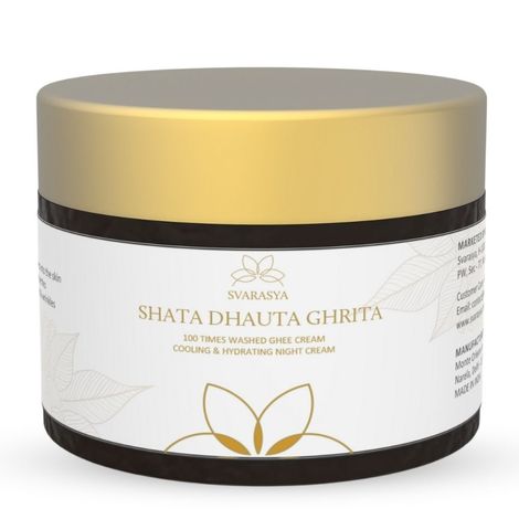 Buy Svarasya Shata Dhauta Ghrita - Desi Ghee Moisturizer 50 gm-Purplle