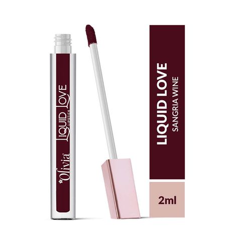 Buy Olivia Liquid Love LipstickSangria Wine 1 - 10 ml-Purplle