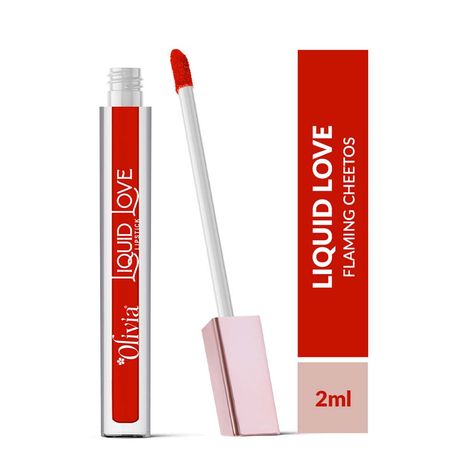 Buy Olivia Liquid Love LipstickFlaming Cheetos 2 - 10 ml-Purplle