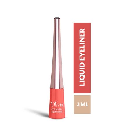 Buy Olivia Intense Liquid Eye Liner - Black, Long Lasting Liner for a Glossy Finish, Smudge Proof, Waterproof (3 ml)-Purplle
