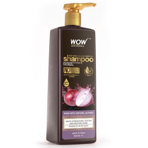Buy WOW Skin Science Red Onion Black Seed Shampoo- 1000 mL-Purplle