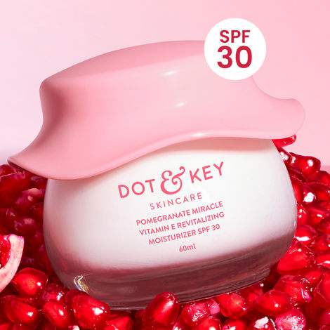 Buy Dot & Key Pomegranate & Peptide youth Restore Moisturizer SPF 30 | Reduces Fine Lines & Wrinkles | Face Moisturizer for Normal to Dry Skin | 60 ml-Purplle