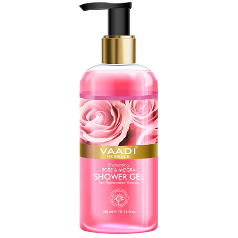 Buy Vaadi Herbals Enchanting Rose & Mogra Shower Gel (300 ml)-Purplle