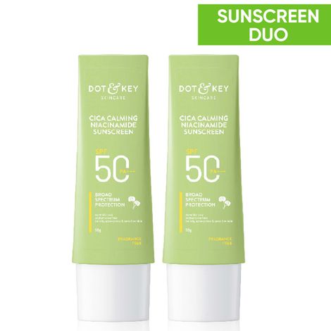 Buy Dot & Key Cica Calming Niacinamide Sunscreen SPF 50 PA+++ Duo-Purplle