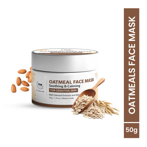 Buy TNW -The Natural Wash Oatmeal soothing & calming Facepack for sensitive skin | Effective Tan Removal Face Pack | Anti-Tan Face Pack | Suitable for all skin types | 50g-Purplle