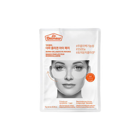 Buy The Face Shop Dr.Belmeur Derma Collagen dermatologically Tested Hydrogel Eye Patches, for under eye dark cicle & wrinkle recovery 4g-Purplle