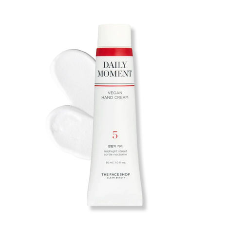 Buy The Face Shop The Face Shop Daily Moment Vegan Hand Cream - Midnight Street with Hyaluronic Acid & Shea Butter, Non-Greasy hand care cream 30 ml-Purplle