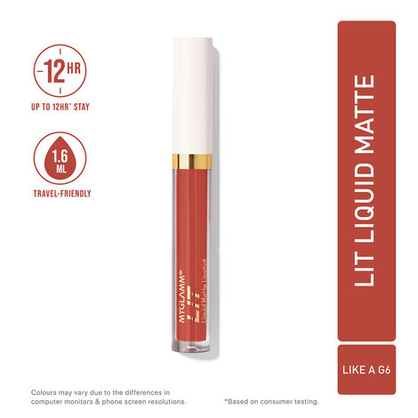 Buy MyGlamm LIT Liquid Matte Lipstick - Like A G6 - 1.6 ml-Purplle