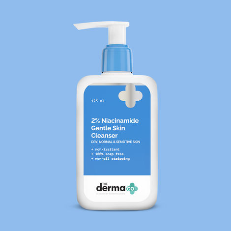 Buy The Derma Co. 2% Niacinamide Gentle Skin Cleanser for Sensitive, Dry, Normal Skin - 125 ml-Purplle