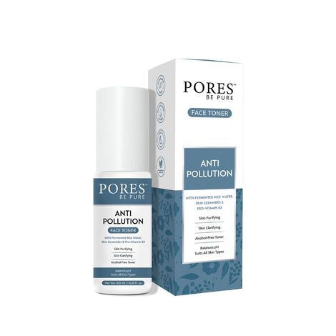 Buy PORES Be Pure Anti-Pollution Face Toner Pore Tightening Toner with Fermented Rice Water Skin Ceramides and Pro Vitamin B3 Balances pH Suits All Skin Types Alcohol Free – 100ml-Purplle