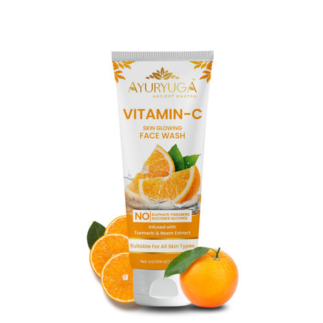 Buy AyurYuga Vitamin C Face Wash 100 ml-Purplle