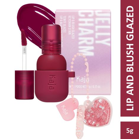 Buy KAJA JELLY CHARM | Lip Stain & Blush | With Keychain Combo | 01 Cherry Spritz 5 g | Lipstick, Cruelty-free, Vegan, Paraben-free, Sulfate-free, Phthalates-free, K-Beauty, Korean Beauty-Purplle