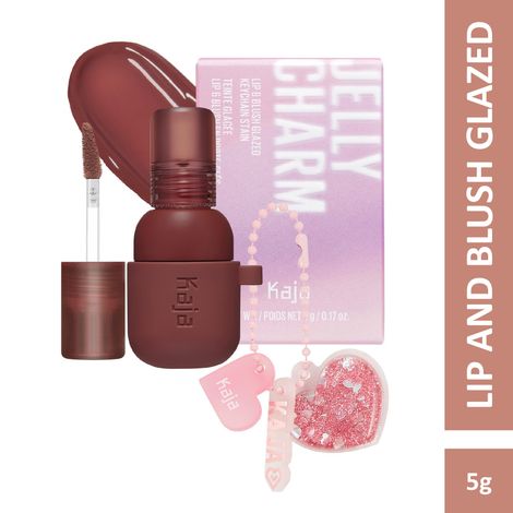 Buy KAJA JELLY CHARM | Lip Stain & Blush | With Keychain Combo | 06 Mocha Glaze 5 g | Lipstick, Cruelty-free, Vegan, Paraben-free, Sulfate-free, Phthalates-free, K-Beauty, 5 gm-Purplle