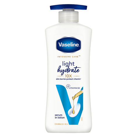 Buy Vaseline Light Hydrate Serum In Lotion, 400 ml | Superlight & Non-Sticky for Hydration Boost, 400 ml-Purplle