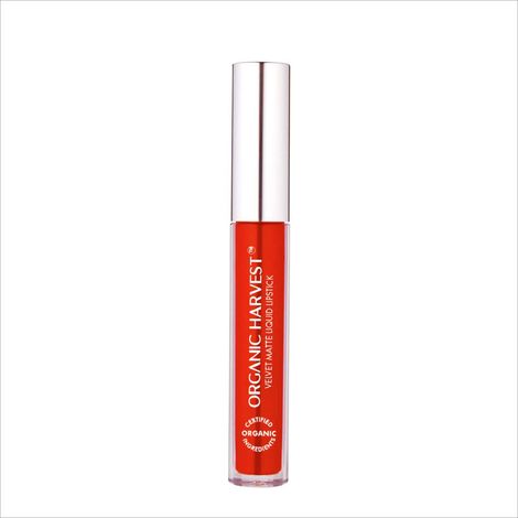 Buy Organic Harvest Velvet Matte Liquid Lipstick - Red Apple, 2.6 ml-Purplle