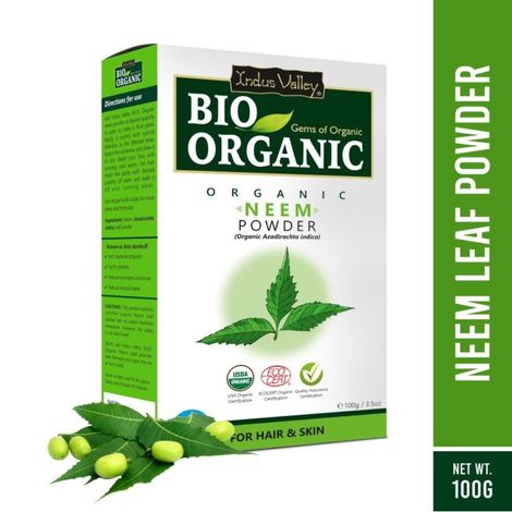 Buy Indus valley bio organic neem leaf powder-Purplle