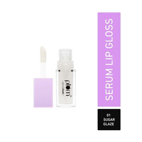 Buy Plum Keep It Glossy Serum Lip Gloss |Luminous Finish | Highly Pigmented | 01 Sugar Glaze-Purplle
