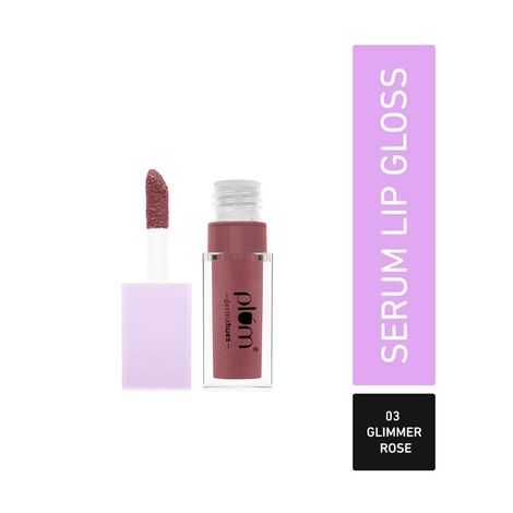 Buy Plum Keep It Glossy Serum Lip Gloss | Luminous Finish | Highly Pigmented | 03 Glimmer Rose-Purplle